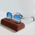 VINTAGE STEAMPUNK POLYGON FRAME TINTED SUMMER SUNGLASSES - Zarino Newstyle