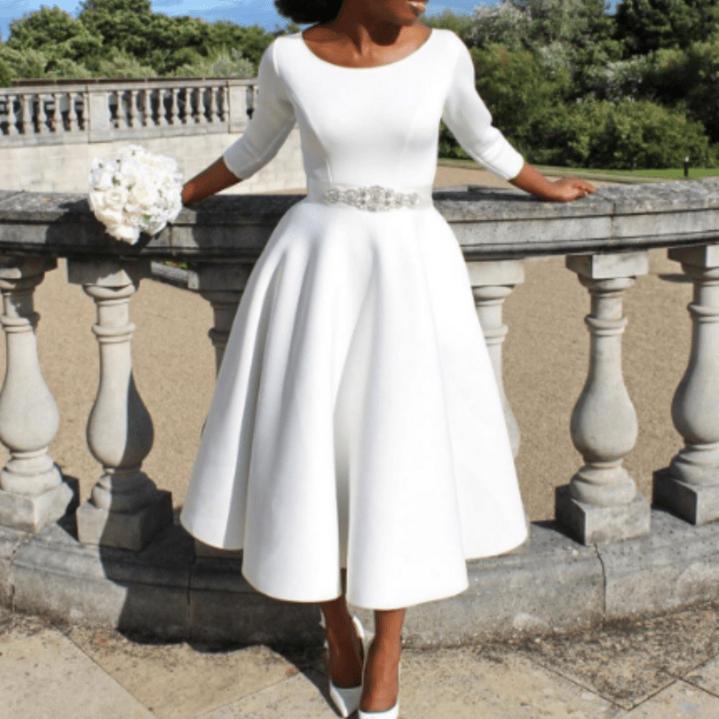 WOMEN'S A - LINE MIDI SUMMER DRESS - Zarino Newstyle