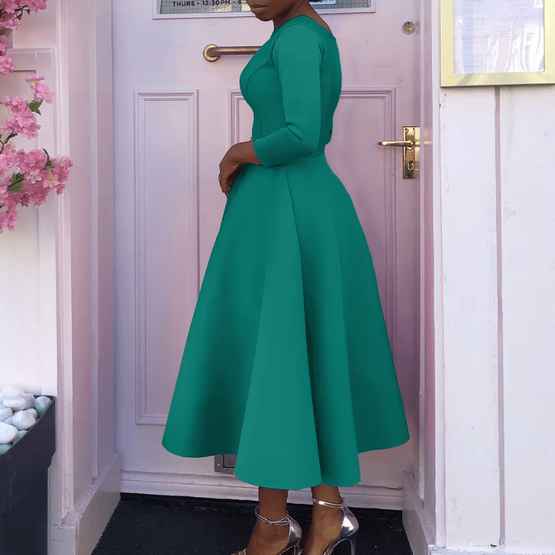 WOMEN'S A - LINE MIDI SUMMER DRESS - Zarino Newstyle