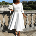 WOMEN'S A - LINE MIDI SUMMER DRESS - Zarino Newstyle