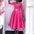 WOMEN'S A - LINE MIDI SUMMER DRESS - Zarino Newstyle