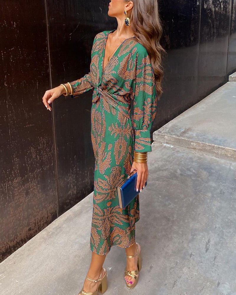 WOMEN'S A - LINE WRAP SUMMER MAXI DRESS - Zarino Newstyle