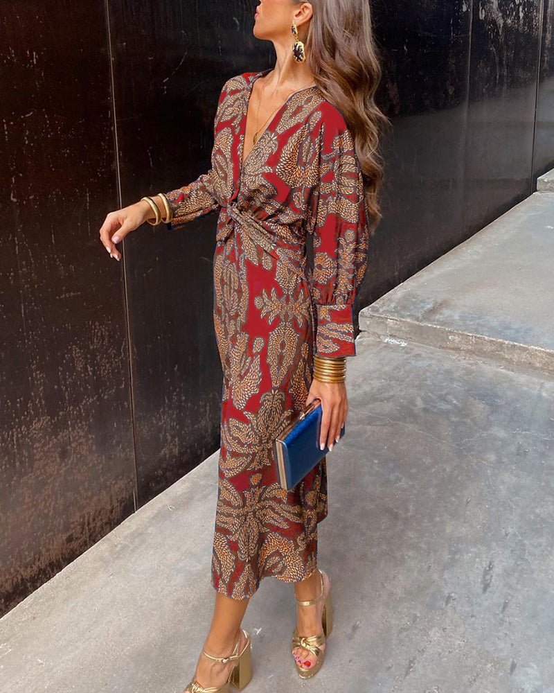 WOMEN'S A - LINE WRAP SUMMER MAXI DRESS - Zarino Newstyle