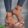 WOMEN'S ADJUSTABLE STRAP BLOCK HEEL SUMMER SANDALS - Zarino Newstyle