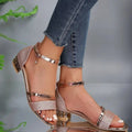 WOMEN'S ADJUSTABLE STRAP BLOCK HEEL SUMMER SANDALS - Zarino Newstyle