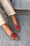 WOMEN'S ANIMAL PRINT TASSEL POINTED SUMMER LOAFERS - Zarino Newstyle