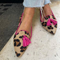 WOMEN'S ANIMAL PRINT TASSEL SUMMER FLATS - Zarino Newstyle