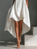 WOMEN'S ASYMMETRIC HEM SUMMER DRESS - Zarino Newstyle