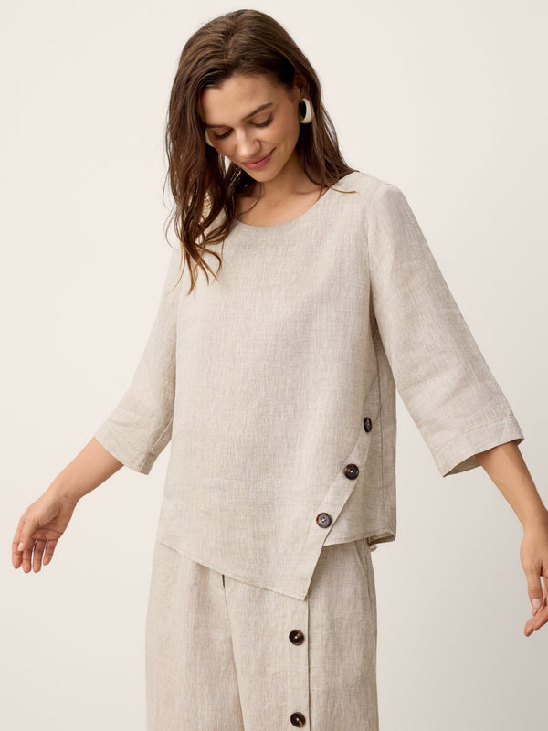 WOMEN'S ASYMMETRIC HEM SUMMER TOP - Zarino Newstyle