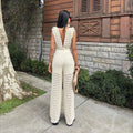 WOMEN'S BACKLESS KNIT JUMPSUIT - Zarino Newstyle