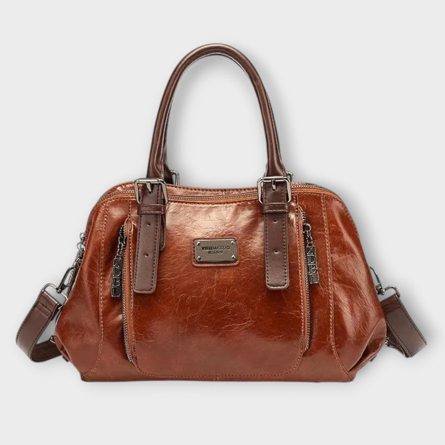 WOMEN'S BARREL STRUCTURED PANEL HANDBAG - Zarino Newstyle