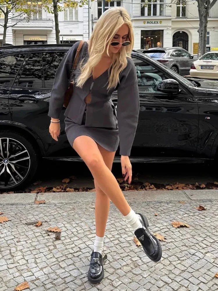 WOMEN'S BLAZER & MINI SKIRT SET - Zarino Newstyle