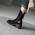 WOMEN'S BLOCK HEEL ANKLE BOOTS - Zarino Newstyle