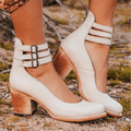 WOMEN'S BLOCK HEEL ANKLE STRAP SUMMER SANDALS - Zarino Newstyle