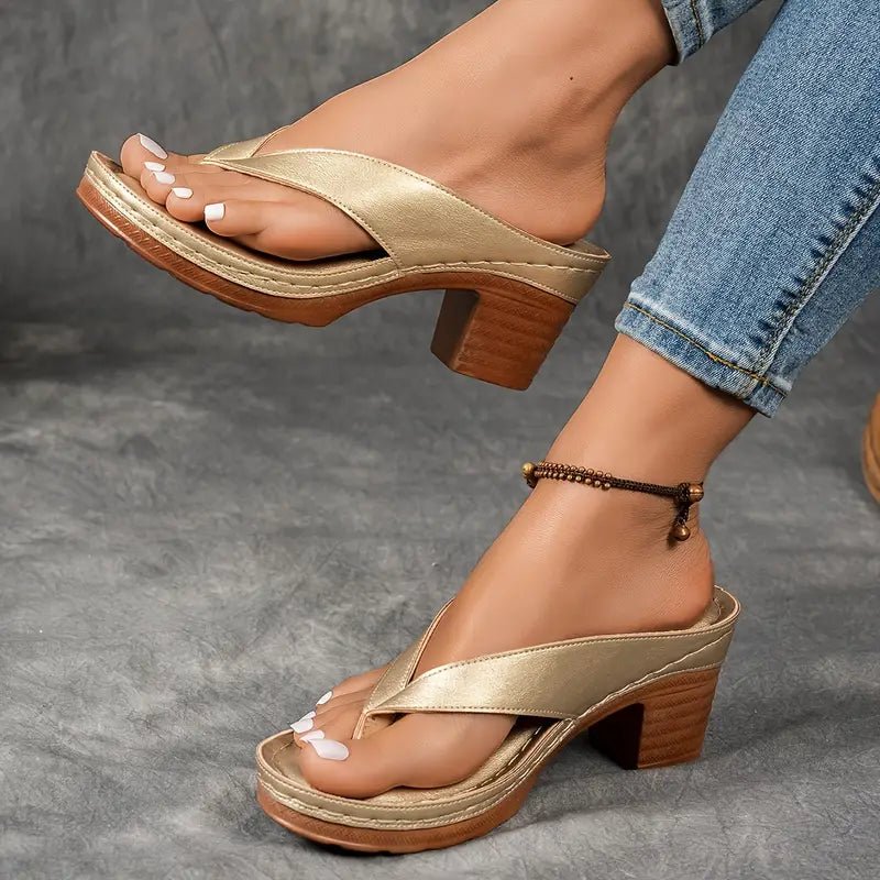 WOMEN'S BLOCK HEEL SUMMER SANDALS - Zarino Newstyle