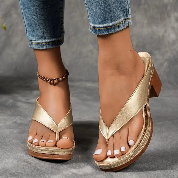 WOMEN'S BLOCK HEEL SUMMER SANDALS