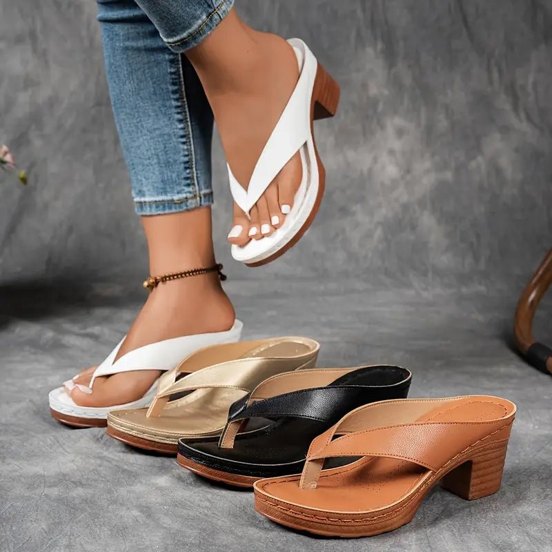 WOMEN'S BLOCK HEEL SUMMER SANDALS - Zarino Newstyle