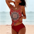 WOMEN'S BOHO PRINT TANKINI SET - Zarino Newstyle