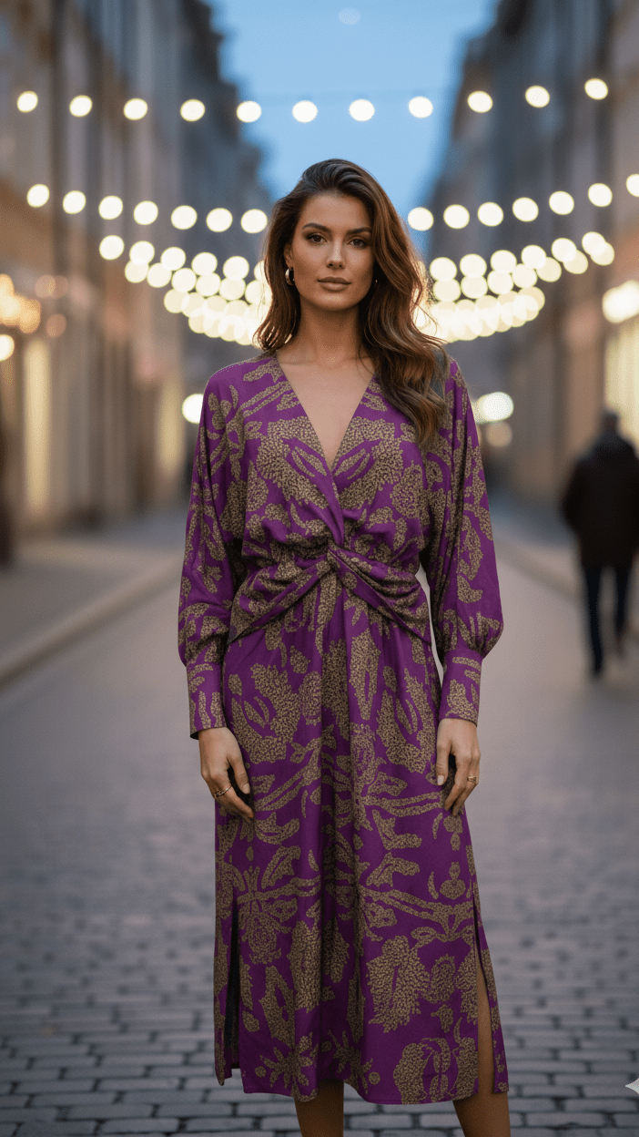 WOMEN'S BOLD FLORAL WRAP BELTED SUMMER MAXI DRESS - Zarino Newstyle