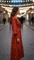WOMEN'S BOLD FLORAL WRAP BELTED SUMMER MAXI DRESS - Zarino Newstyle