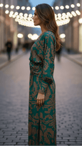 WOMEN'S BOLD FLORAL WRAP BELTED SUMMER MAXI DRESS - Zarino Newstyle