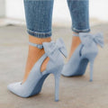 WOMEN'S BOW HEEL COURT SHOES - Zarino Newstyle