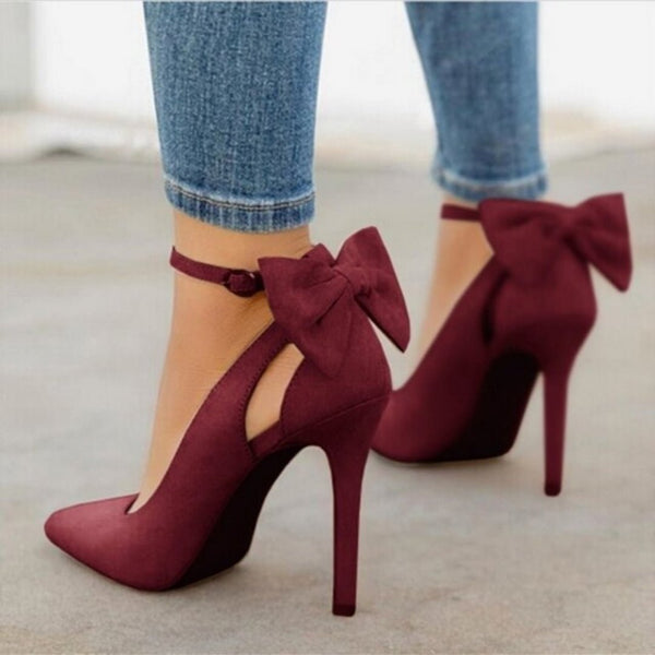 WOMEN'S BOW HEEL COURT SHOES - Zarino Newstyle