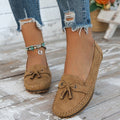 WOMEN'S BOW LOAFERS | SLIP - ON FLAT CUSHIONED EVERYDAY CASUAL SHOES - Zarino Newstyle