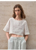 WOMEN'S BOXY CROP TOP - Zarino Newstyle
