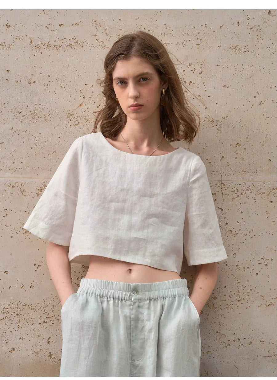WOMEN'S BOXY CROP TOP - Zarino Newstyle
