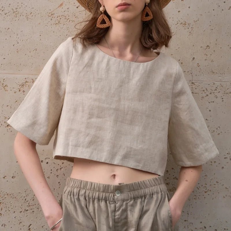 WOMEN'S BOXY CROP TOP - Zarino Newstyle