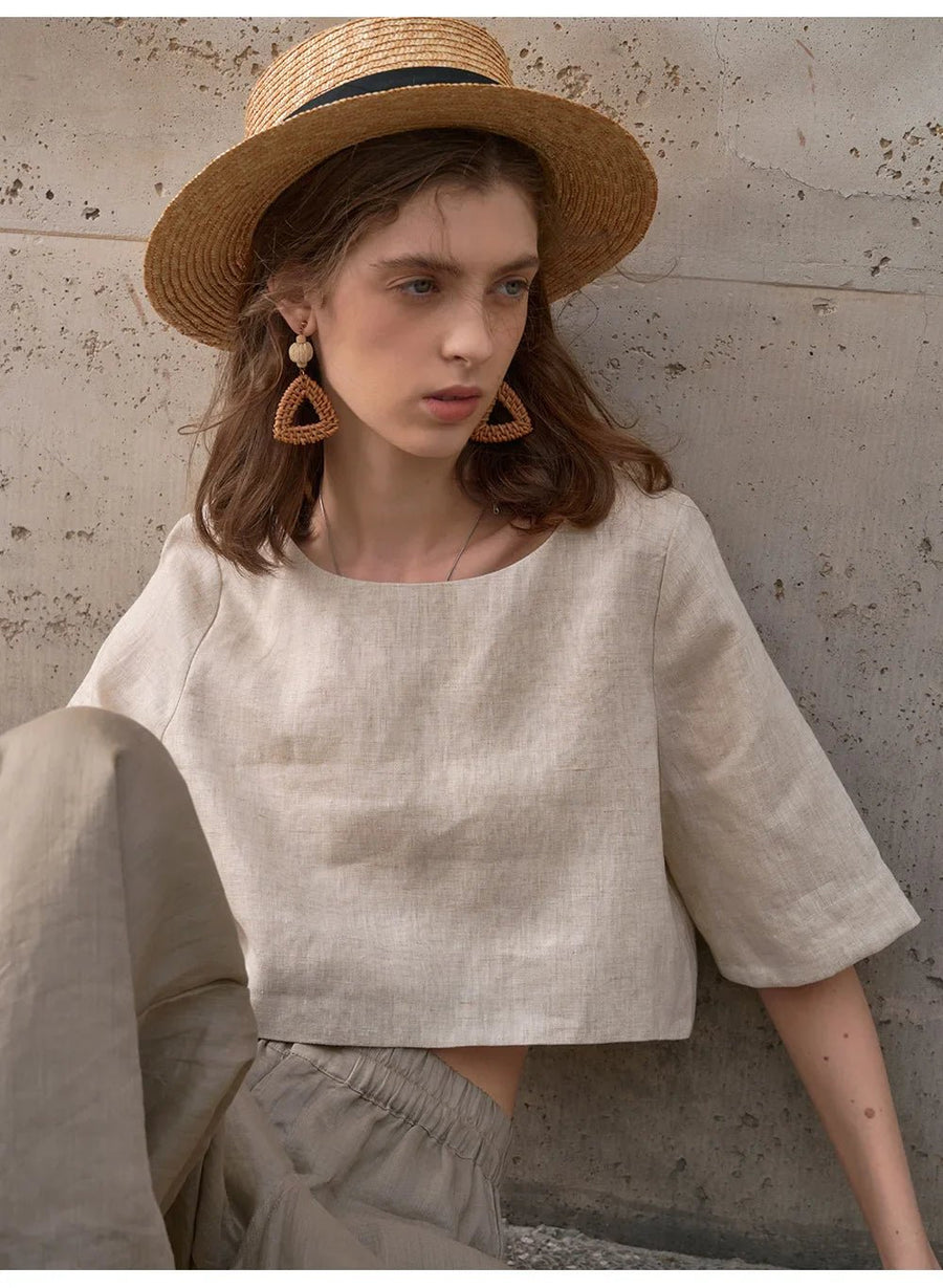 WOMEN'S BOXY CROP TOP - Zarino Newstyle