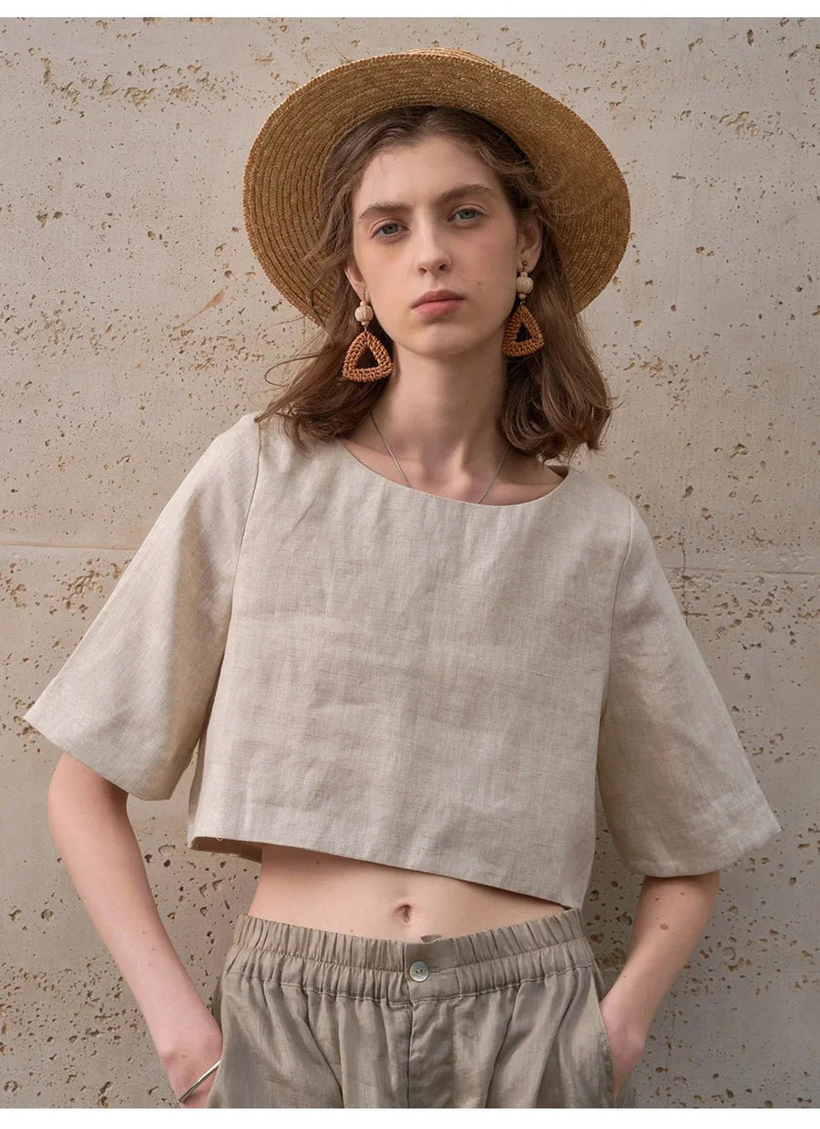 WOMEN'S BOXY CROP TOP - Zarino Newstyle