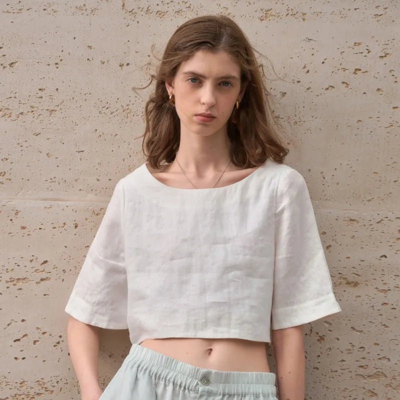 WOMEN'S BOXY CROP TOP - Zarino Newstyle