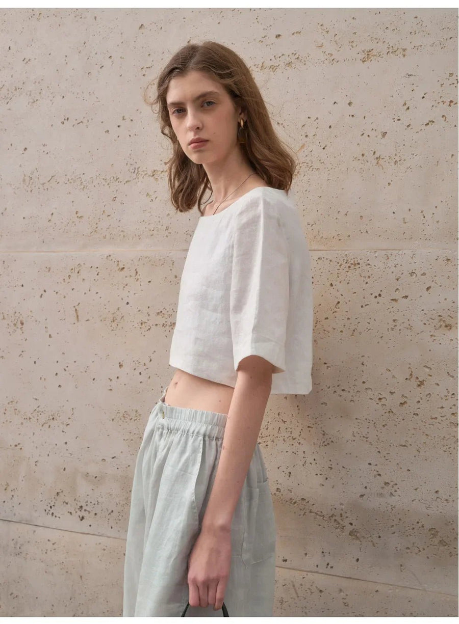 WOMEN'S BOXY CROP TOP - Zarino Newstyle