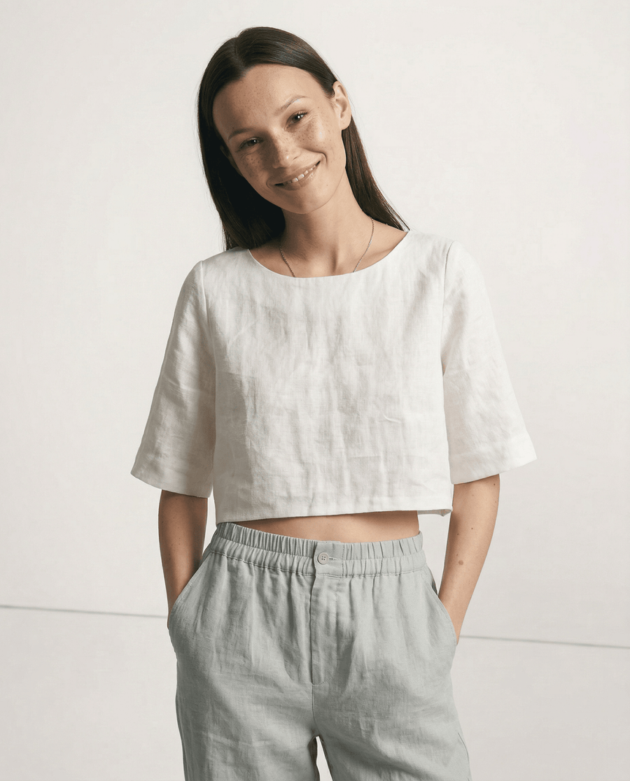 WOMEN'S BOXY CROP TOP - Zarino Newstyle