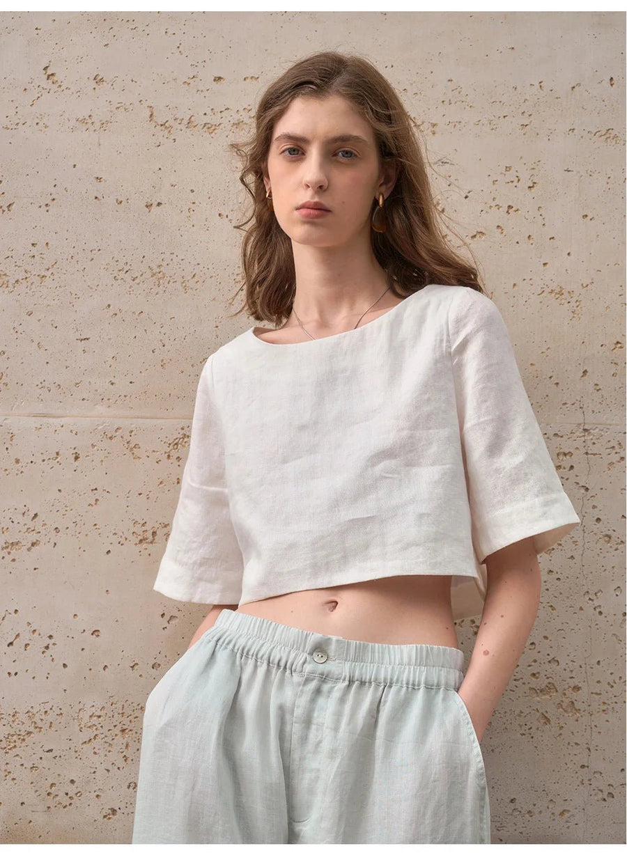 WOMEN'S BOXY CROP TOP - Zarino Newstyle