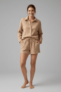 WOMEN'S BUTTON SHIRT & DRAWSTRING SHORTS SUMMER SET - Zarino Newstyle
