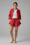 WOMEN'S BUTTON SHIRT & DRAWSTRING SHORTS SUMMER SET - Zarino Newstyle