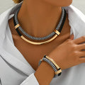 WOMEN'S CHAIN LINK NECKLACE & BRACELET SET - Zarino Newstyle