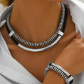 WOMEN'S CHAIN LINK NECKLACE & BRACELET SET - Zarino Newstyle