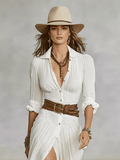 WOMEN'S CHIC FLOWING BUTTON FRONT SUMMER MAXI DRESS - Zarino Newstyle