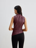 WOMEN'S CHIC SLEEVELESS HIGH NECK SUMMER TOP - Zarino Newstyle