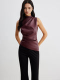 WOMEN'S CHIC SLEEVELESS HIGH NECK SUMMER TOP - Zarino Newstyle