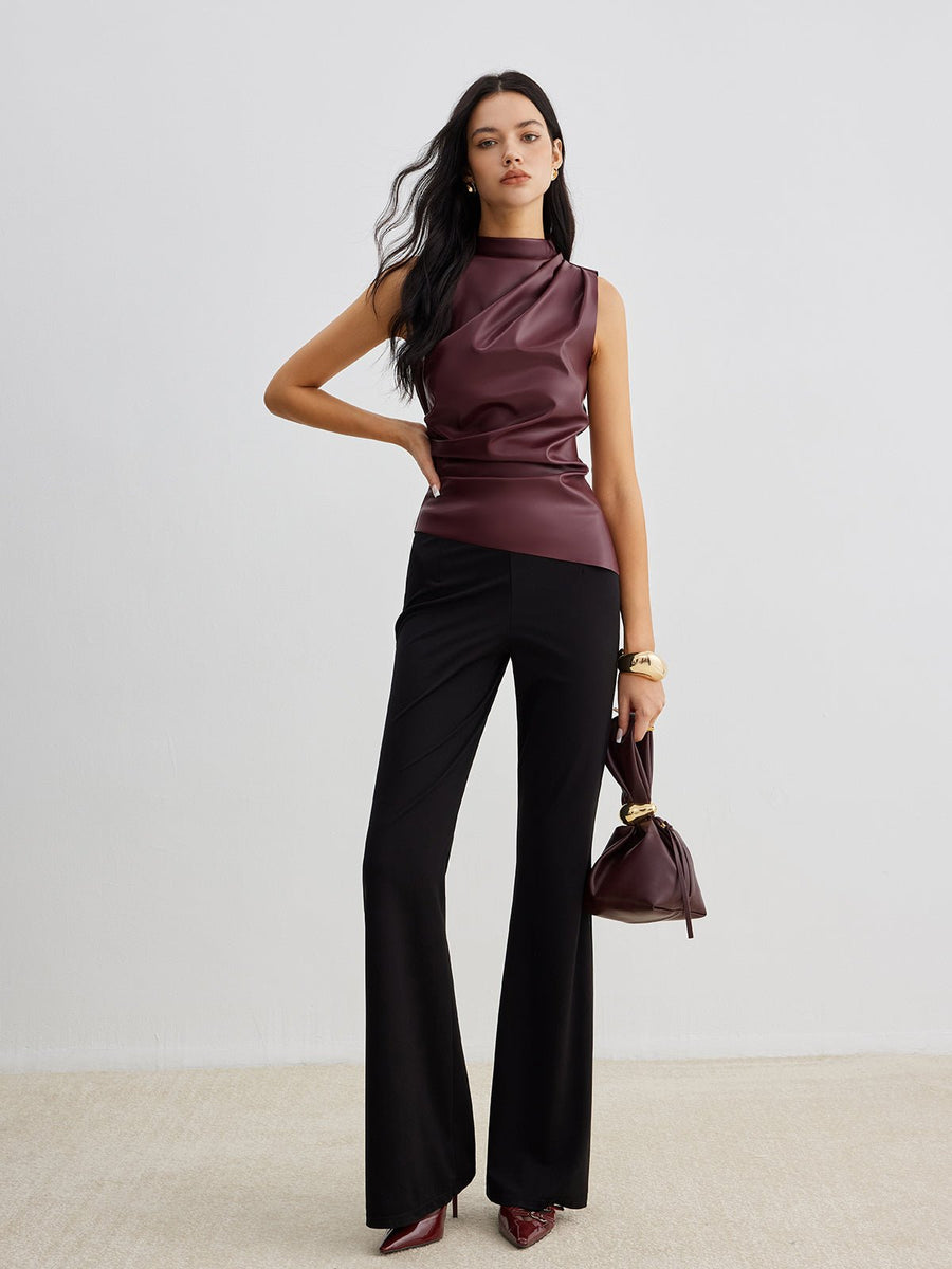 WOMEN'S CHIC SLEEVELESS HIGH NECK SUMMER TOP - Zarino Newstyle