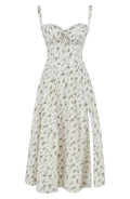WOMEN'S CORSET BODICE SPAGHETTI STRAP SUMMER MIDI DRESS - Zarino Newstyle