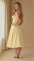 WOMEN'S CORSET BODICE SPAGHETTI STRAP SUMMER MIDI DRESS - Zarino Newstyle