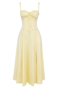 WOMEN'S CORSET BODICE SPAGHETTI STRAP SUMMER MIDI DRESS - Zarino Newstyle