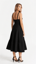 WOMEN'S CORSET BODICE SPAGHETTI STRAP SUMMER MIDI DRESS - Zarino Newstyle