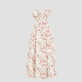 WOMEN'S CORSET BODICE SUMMER MIDI DRESS - Zarino Newstyle